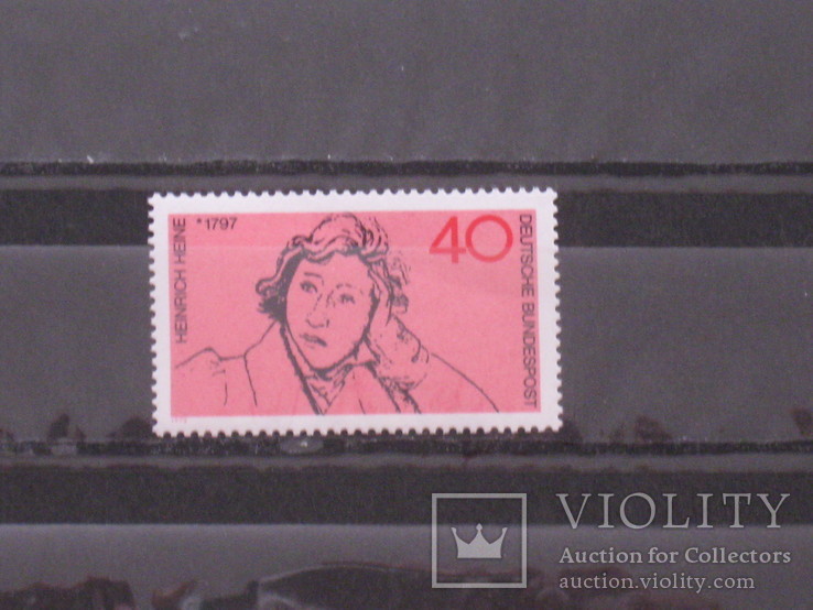 1972 Германия, Генрих Гейне, личности, поэт MNH**  1.2 евро