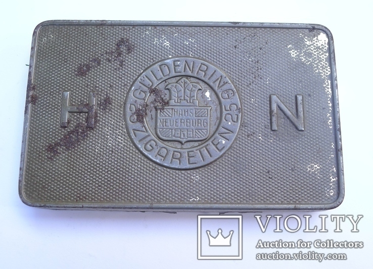 Немецкая жестяная коробка из под сигарет Guldenring 25 cig/Аналог из каталога по Вермахту