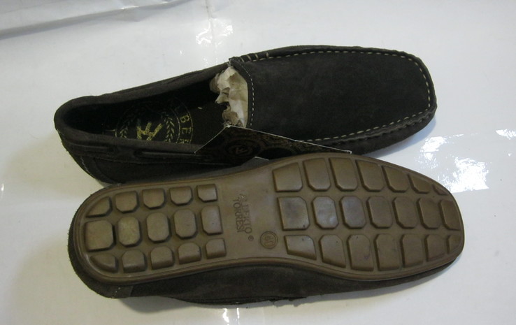 Кожаные Мокасины туфли 40 р. Alberto Torresi, фото №3