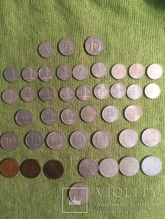 Набор-коллекция монет Германия ГДР 1948-1989 42 шт без повторов