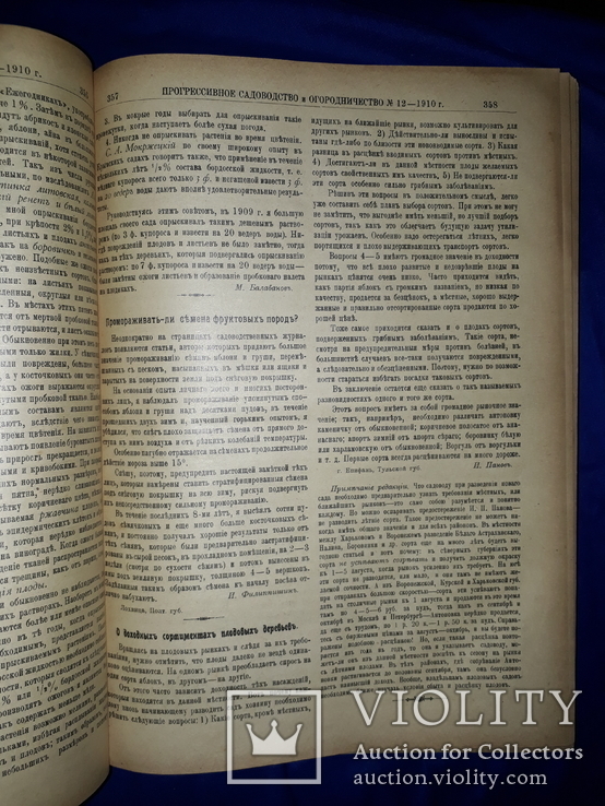 1910 Садоводство и огородничество 52 номера за год - 32х23 см., фото №8