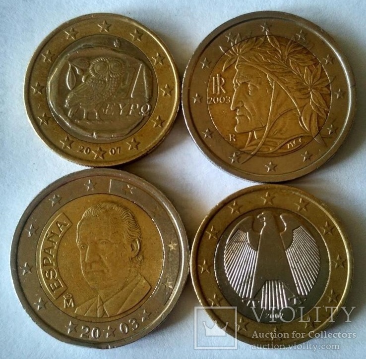 Монеты Евросоюза ( 6 euro ), фото №3