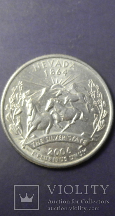 25 центів США 2006 D Невада, фото №2