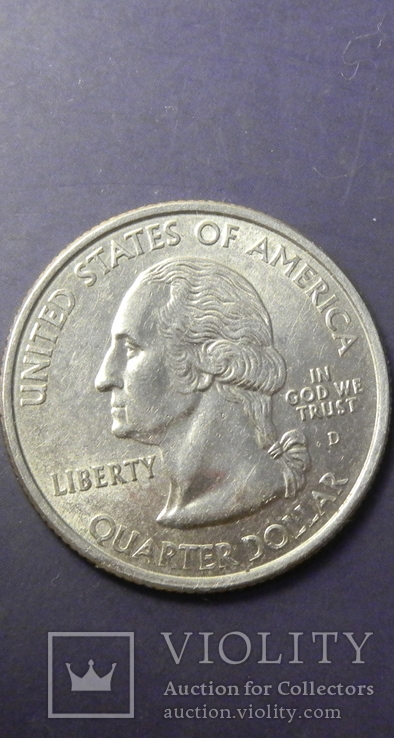 25 центів США 2006 D Невада, фото №3
