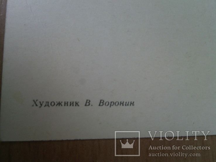 Худ. Воронов "С Новым годом!", изд. Из. иск-во, 1973г, фото №3