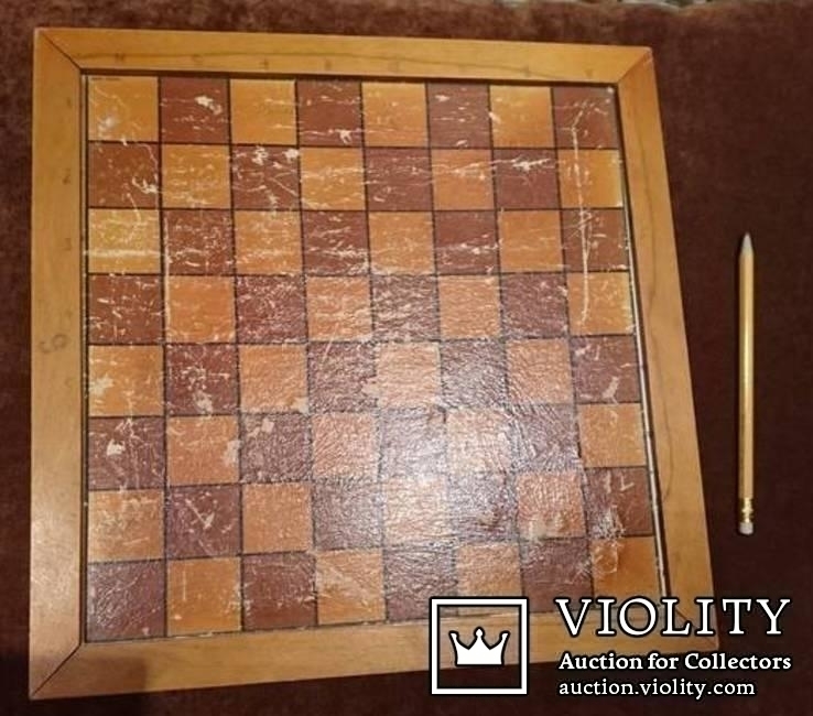 Старинная доска для игры в шахматы и карты (Германия, довоенная), фото №2