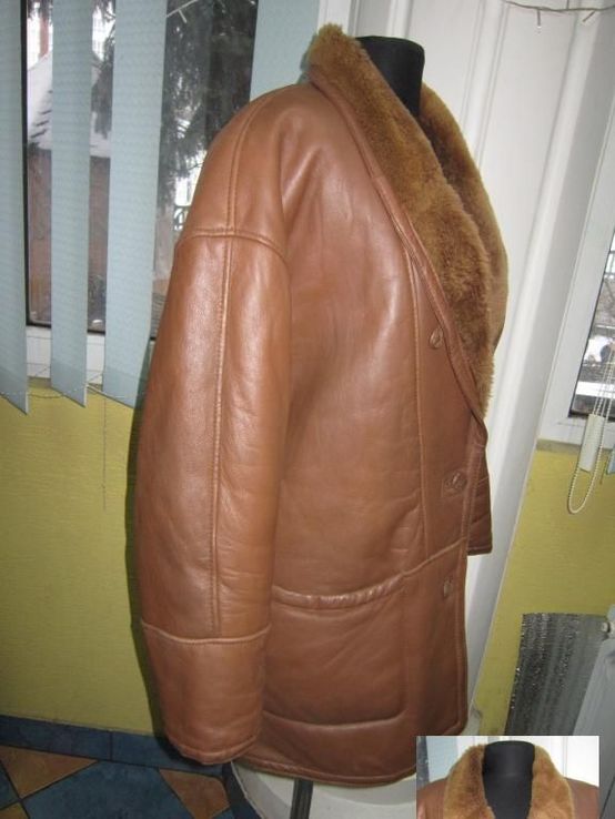 Натуральная женская дублёнка Genuine Leather. Турция. Лот 370, фото №4