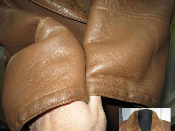 Натуральная женская дублёнка Genuine Leather. Турция. Лот 370, photo number 6