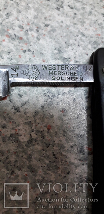 Бритва "Wester &amp; Butz - Merscheid Solingen  # 14 "(оригинал), фото №4