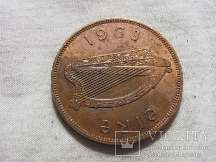 1 пенни 1968г Ирландия, фото №2
