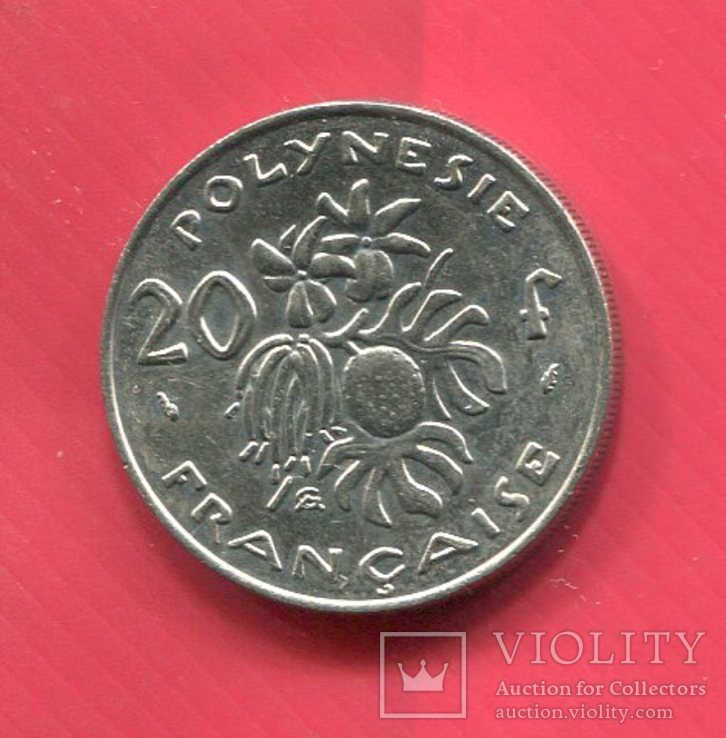 Французская Полинезия 20 франков 1993, фото №2