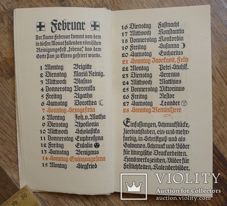 Немецкая брошюра Klingspor Kalender - 1926 год., фото №5