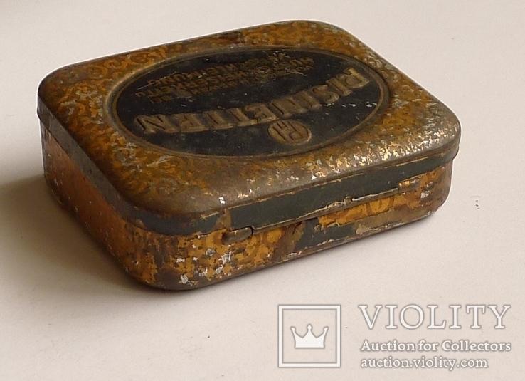 Немецкая старинная жестяная коробочка леденцов от кашля., фото №7