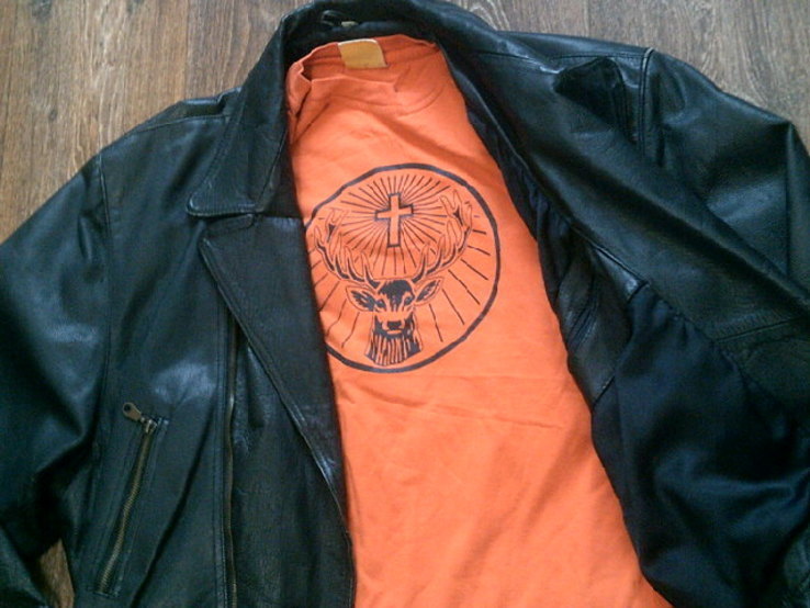 Кожаный мотокомплект (куртка ,штаны ,футболки), photo number 4