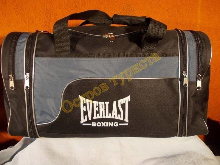 Сумка спортивная дорожная Everlast 278 регулируемый объем серая, photo number 3