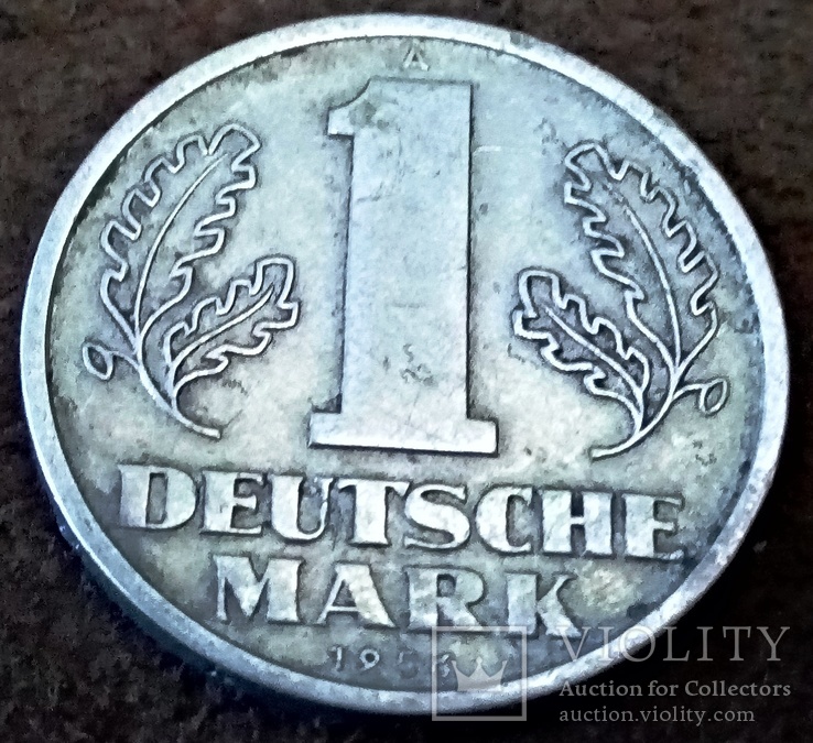 1 німецька марка 1956. Німеччина, фото №2