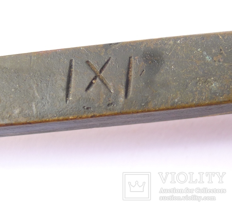 Старинный латунный инструмент IXI, фото №4