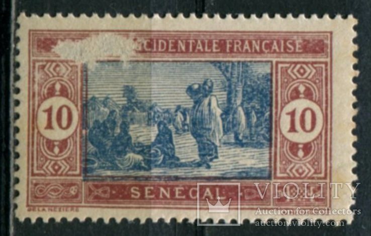 1922 Французские колонии Сенегал Рынок 10с