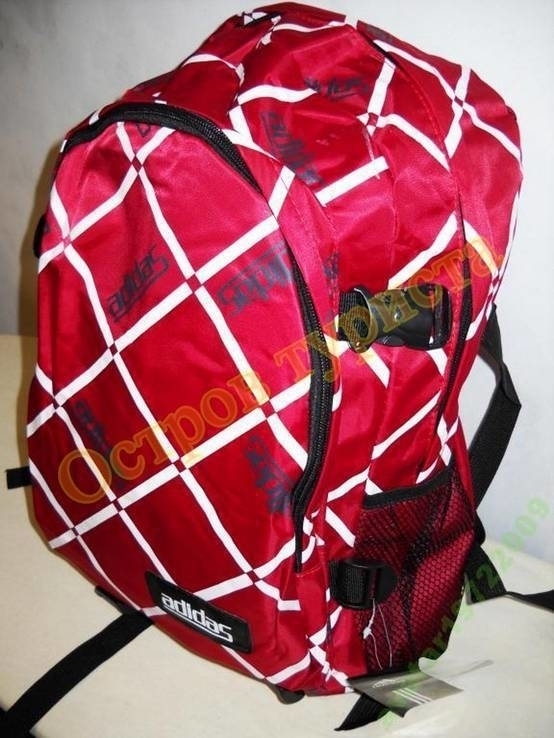 Рюкзак спортивный городской ADIDAS 0965 красный, фото №4