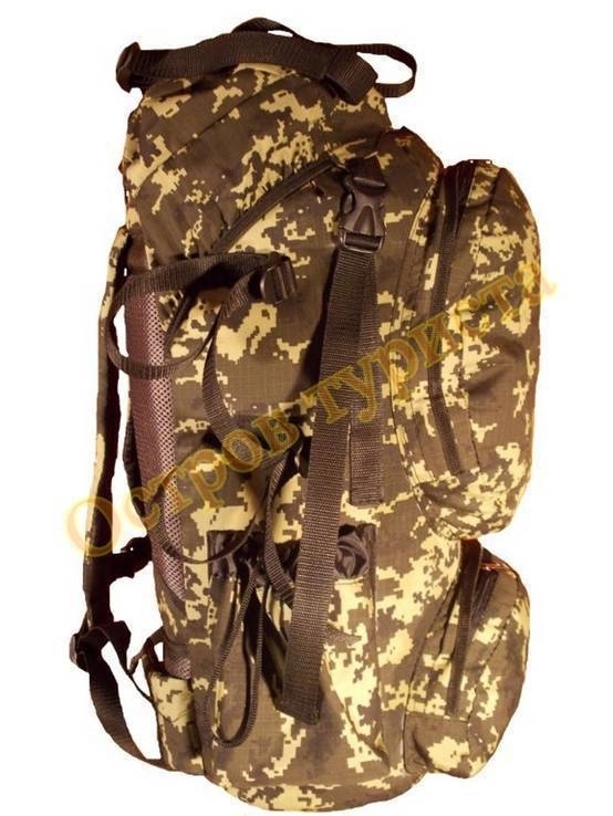 Plecak turystyczny Kozak 75 litrów ciemno-zielony piksel, numer zdjęcia 4