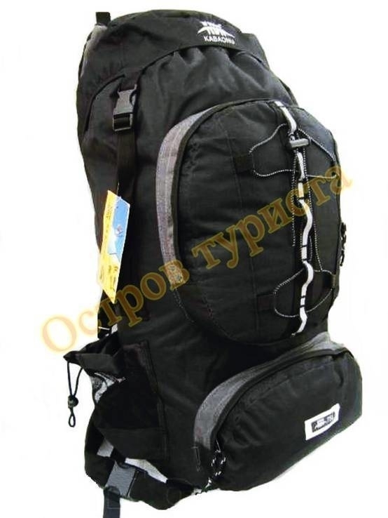 Plecak turystyczny sportowy KBN 75 litrów czarny, numer zdjęcia 2