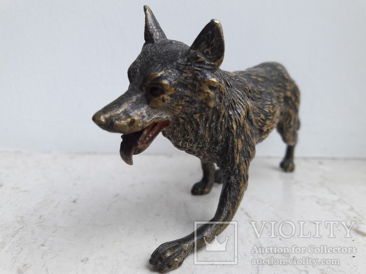 Статуэтка волк "Венская бронза", фото №4