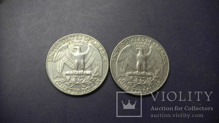 25 центів США 1990 (два різновиди), фото №3