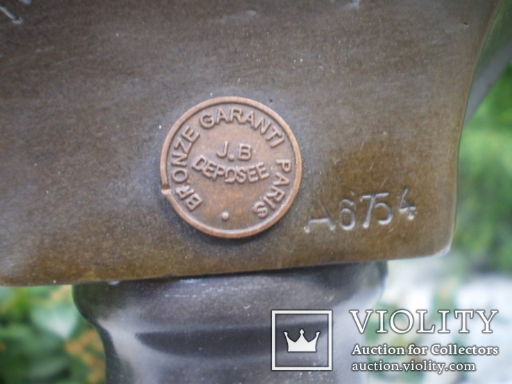 Наполеон большой бюст статуэтка бронза гранит клеймо номер подпись европа, фото №7