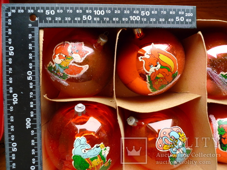 Набор новогодних шаров (в коробке), фото №5