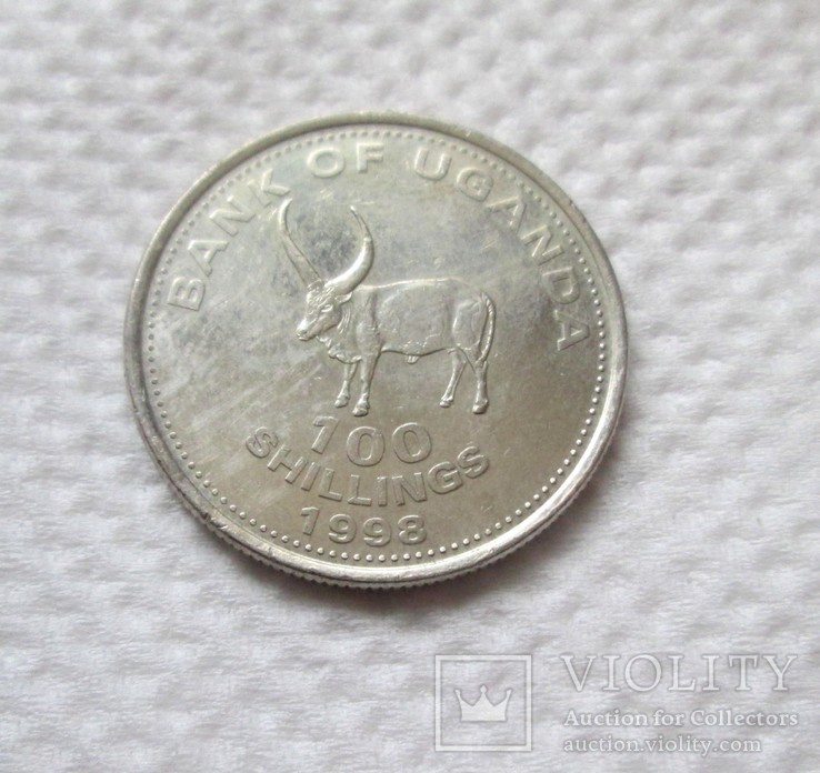 100 шиллингов Уганда, фото №2