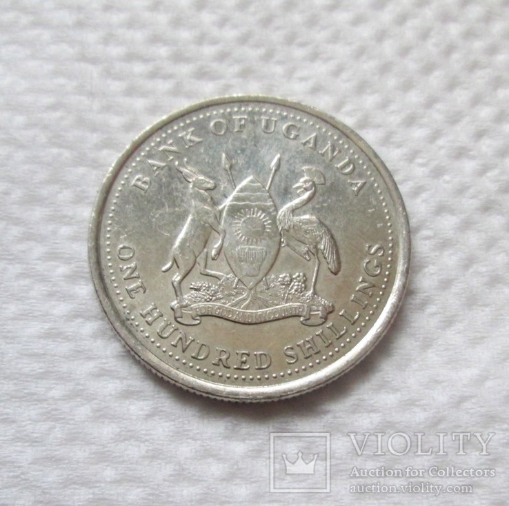 100 шиллингов Уганда, фото №3