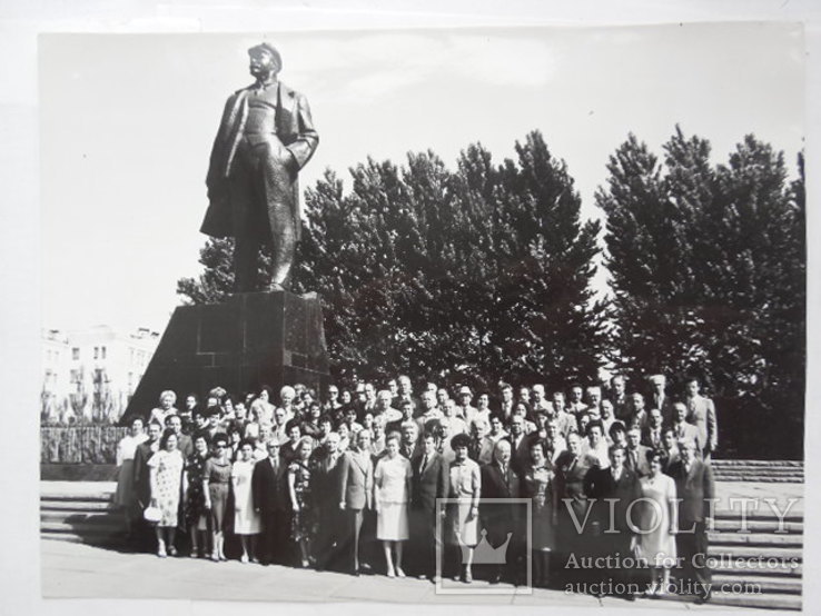 Старое фото памятник Ленину 238/180мм