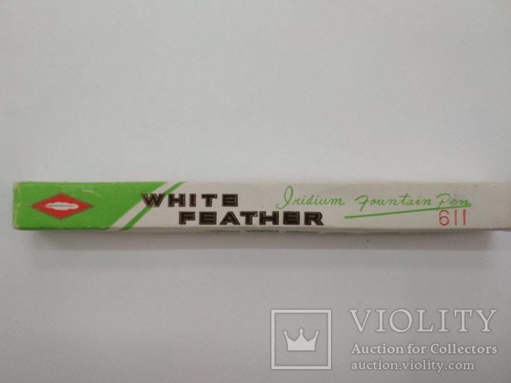 Перьевая ручка "White Feather 611" 70-годов c пером IRIDIUM POINT. Сделана в Китае, фото №2