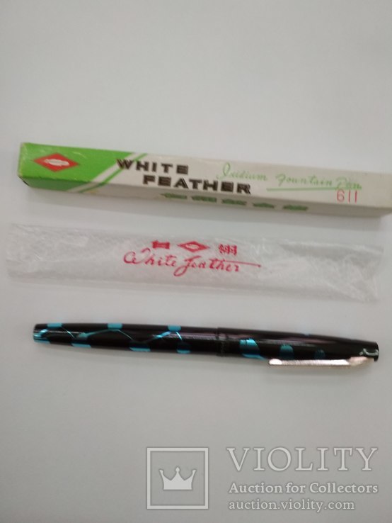 Перьевая ручка "White Feather 611" 70-годов c пером IRIDIUM POINT. Сделана в Китае, фото №4