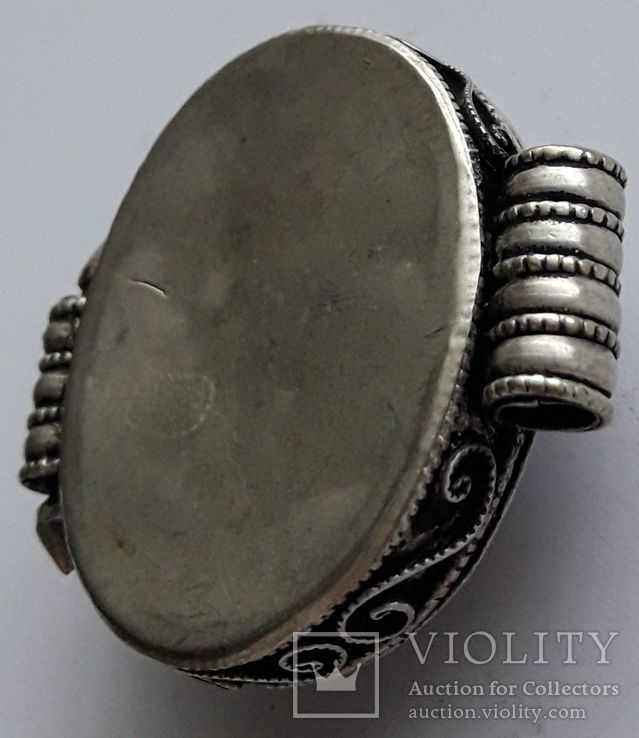 Старинный серебренный подвес-медальон, фото №6
