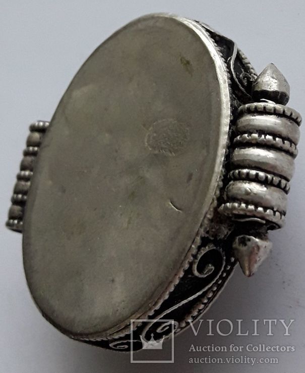 Старинный серебренный подвес-медальон, фото №7