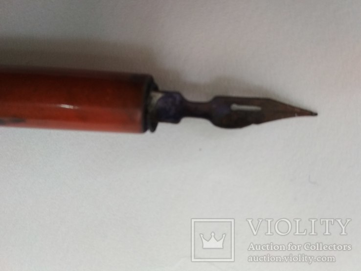 Старая эбонитовая перьевая ручка, фото №6