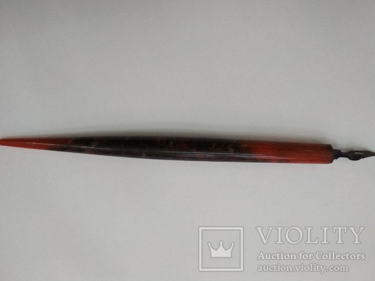 Старая эбонитовая перьевая ручка, фото №7