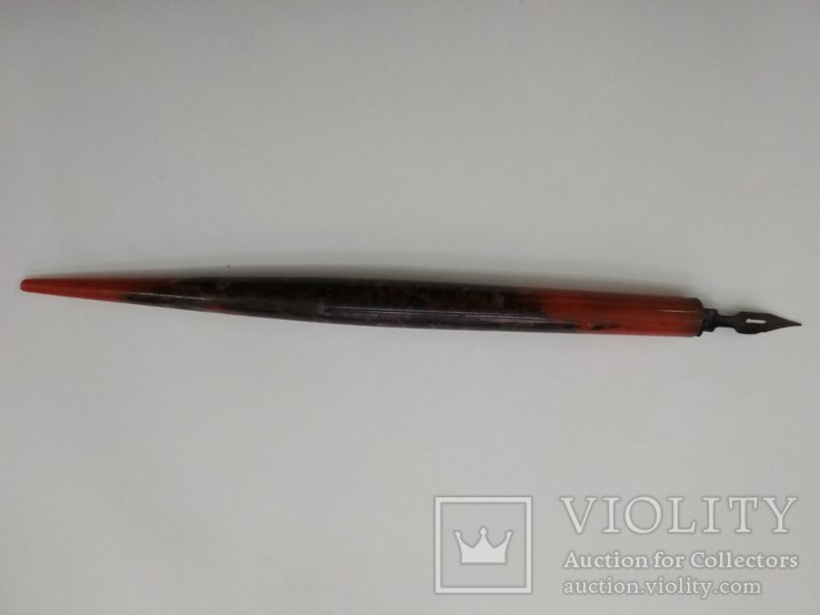 Старая эбонитовая перьевая ручка, фото №8