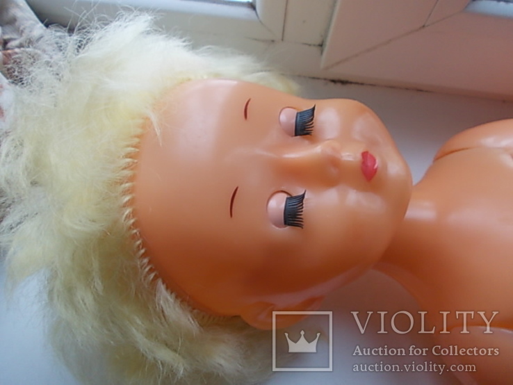 Большая пластмассовая кукла. СССР 70 см., фото №8