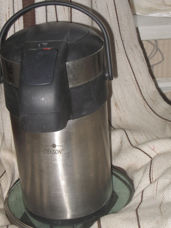 Помповый термос с насосом 3л Stenson MT-0094- нержавейка