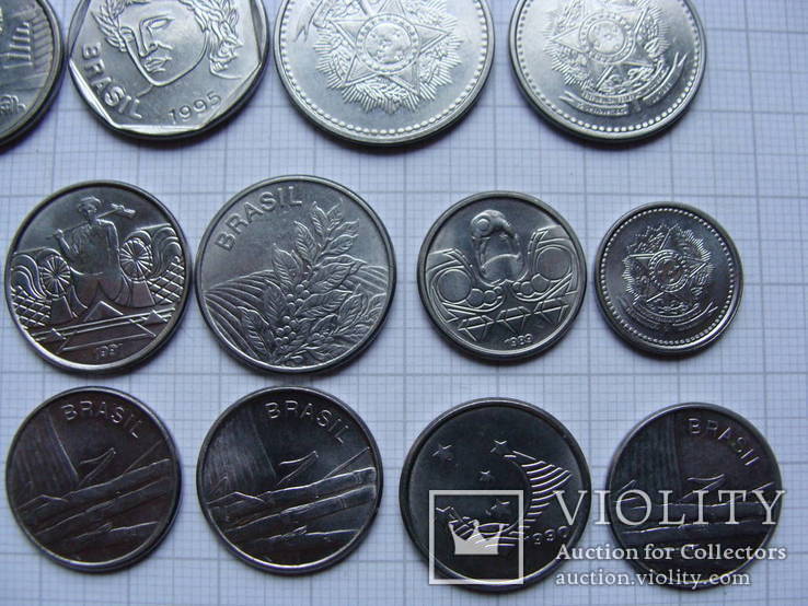 Монеты Бразилии 31 шт., фото №12