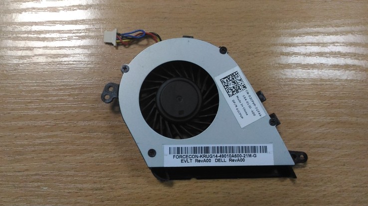 Кулер (вентилятор) для ноутбука Dell DFS400805L10T, фото №3