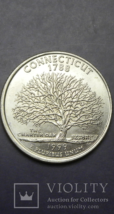 25 центів 1999 D США Коннектікут