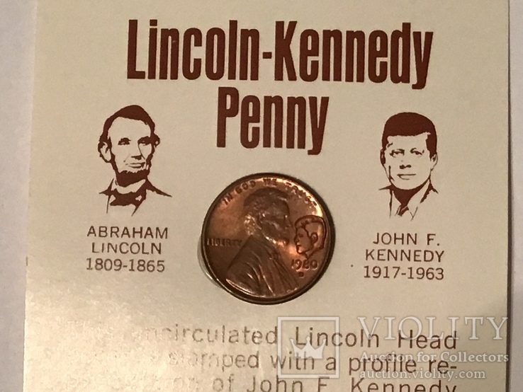 1 цент 1980 D, фото №3