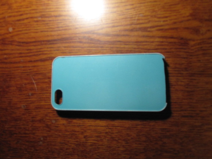 Чехол для iphone 5 пластиковый бирюзовый, фото №4