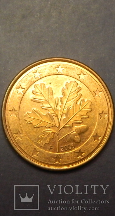 5 євроцентів Німеччина 2006 F, фото №2