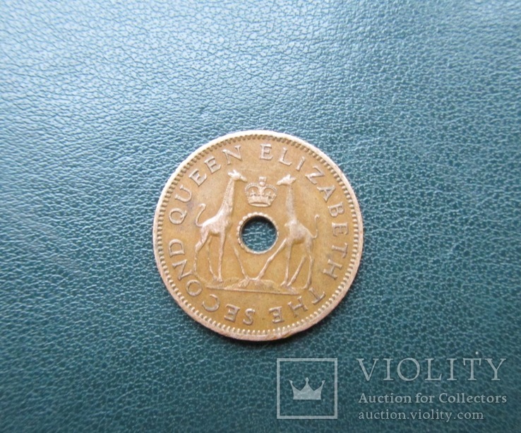 1,2 пол пенни Родезия и Ньясаленд 1958 год, фото №2