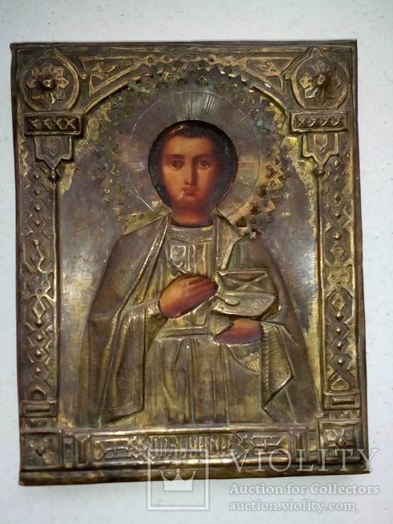 Старовинна ікона Пантелеймон Цілитель, фото №4