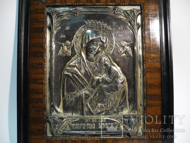Икона Барельеф Божией Матери ( Чеканка , Испания ) 38*31 см, фото №4